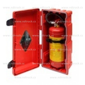 Schrána na hasící přístroj 6kg, 70003, skříň požární, plastová, bedna, schránka
