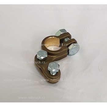 Svorka pólu baterie mosaz +, plus, kontaktu, HRUBŠÍ, objímka