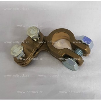 Svorka pólu baterie mosaz -, mínus, kontaktu, HRUBŠÍ, objímka