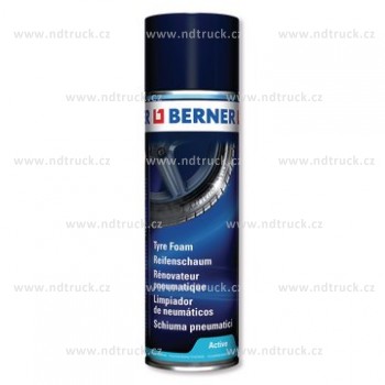 Čistič, oživovač pneu BERNER 500ml, 365877, pěna 