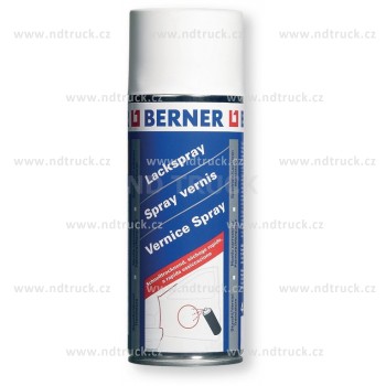 Autolak bílý matný, BERNER 400ml, 220418, barva bílá