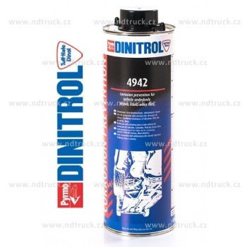 Ochranný nátěr podvozku vosk, DINITROL 4942, 1000ml, průhledný, hnědý, 11188, nástřik, AKCE !