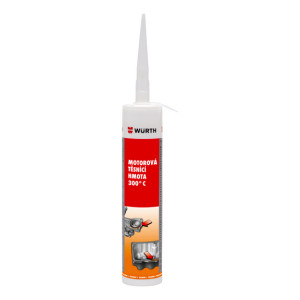 Tmel těsnící a lepící, na motor, GASKET SPECIÁL, 300st.C, WÜRTH, červený, 310ml, hmota, silikon, wurth, tuba, kartuš, 0890321310