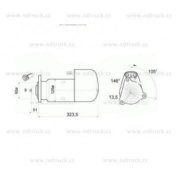 Startér MAN,MB INNI, 0001411009/Z