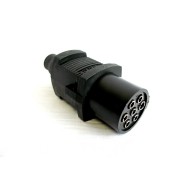 Zástrčka 7-pin, plast, černá
