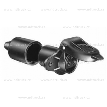 Zásuvka 3-pin 6-24V JAEGER s těsněním, 4J151130, pol