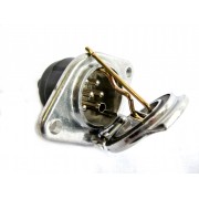 Zásuvka 7pol. ISO kov, 6 pin, 1 díra, s krytem a šrouby