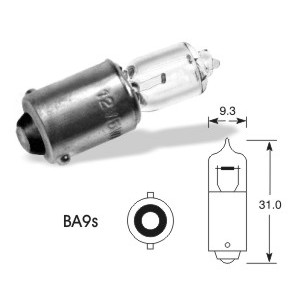 autožárovka 12V, 20W halogen Ba9s, EL433