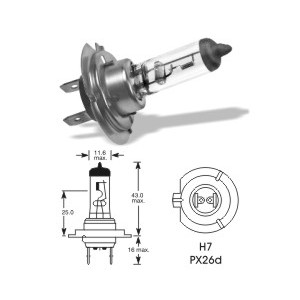 autožárovka, H7, 55W, PX26d, 12V, WÜRTH, wurth, AKCE!