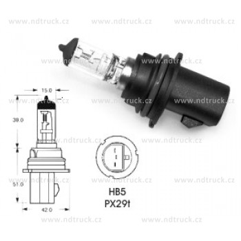 Autožárovka, HB5 9007 65-55W PX29t, 12V
