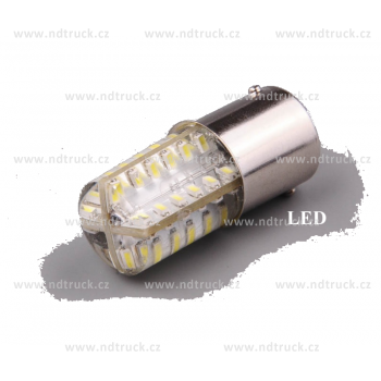 autožárovka, LED 12V, 21W BA15s silikon