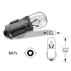 autožárovka 24V, 3W Ba7s 