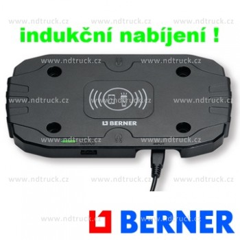 Bezdrátová nabíjecí podložka BERNER, 367166, vč. nabíječky 1A a Micro USB kabelu , Wireless, single