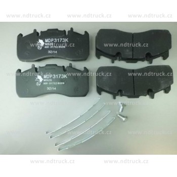 Brzdové desky VOLVO, RENAULT, MERITOR, MDP3173K