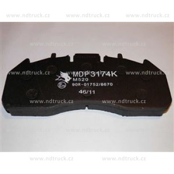 Brzdové desky VOLVO, RENAULT, MERITOR, MDP3174K
