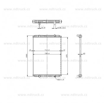 Chladič vody RENAULT MAGNUM NRF, NRF509709