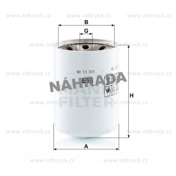 Filtr hydrauliky WD13003x CAT náhrada