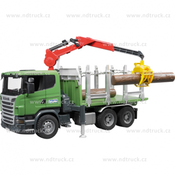 Auto, BRUDER, SCANIA R, přepravník dřeva, autíčko, plastové, hračka, 03524, 00981238 