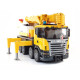 Auto, BRUDER, SCANIA R, Autojeřáb Liebherr, AKCE!, autíčko, plastové, hračka, 03570, 00980886