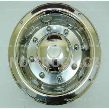 Kryt matic kola 19,5 vsunutý zadní, s kryty matic 8, NEREZ, 500A2A-594R 