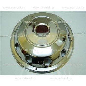 Kryt matic kola 19,5 vypouklý přední, 8 děr, NEREZ, 500A2A-591F