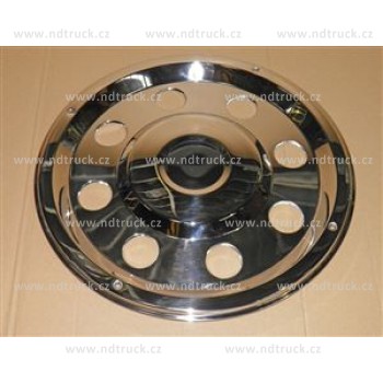 Kryt matic kola 19,5 zadní rovný, 8 děr, NEREZ, 500A2A-591R