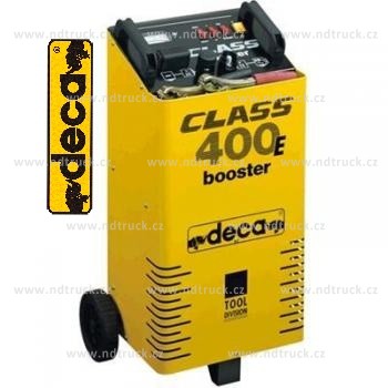 Nabíječka autobaterií DECA, CLASS BOOSTER 400E, 12/24V, startovací zdroj, vozík