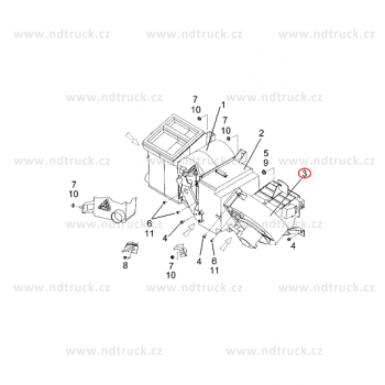 Ventilátor topení AD100/24V