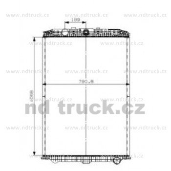 Chladič vody DAF XF105, NIS614470, NRF509559 