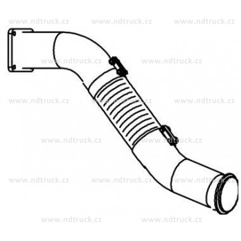 Trubka výfuku DAF 95XF, DT21226