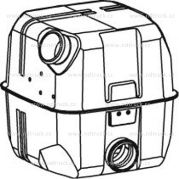 Tlumič výfuku SCANIA R, R124,420/480