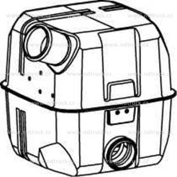 Tlumič výfuku Scania R, R124,420/480