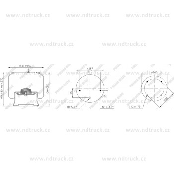 Měch vzduchový SAF 2918V