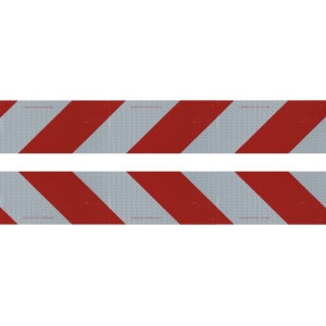 Tabule samolepka REFLEXNÍ ! červenobílá /kontejnér/ 141x705mm /samolepka/ 2ks