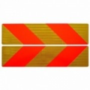 Tabule reflexní šrafované AUTO, AKCE!!!, sada, 565x132mm - AL, hliník