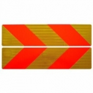 Tabule reflexní šrafované AUTO, AKCE!!!, sada, 565x132mm - AL, hliník