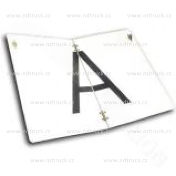 Tabule reflexní, A, sklopná