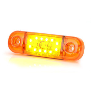 Svítilna obrysová 12xLED, W97.3B, oranž, NOVINKA!, boční, 12-24V