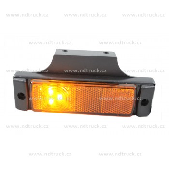 Svítilna obrysová LED, LD128 oranžová, boční,  AKCE 