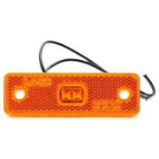 Svítilna obrysová LED, W44 oranžová, boční