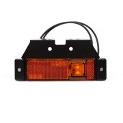Svítilna obrysová LED, W45 s držákem oranžová, boční, W45/Z