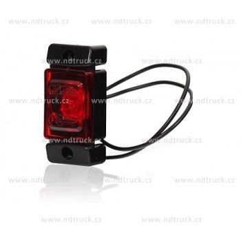 Svítilna obrysová LED, W60, červená, zadní
