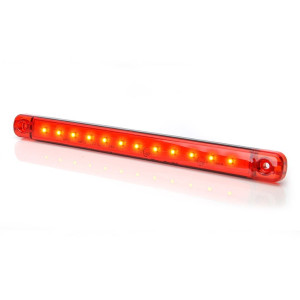 Svítilna obrysová 12xLED, W97.5/721, červená, zadní, 12-24V