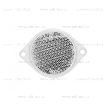 Odrazka pr.80 bílá 2xotvory