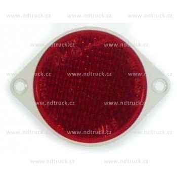 Odrazka pr.80 červená 2xotvor