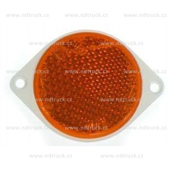 Odrazka pr.80 oranžová 2xotvory