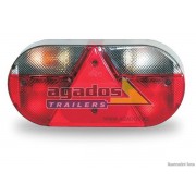 Svítilna skupinová, JOKON, DONA, couvák, osvětlení SPZ, levá, sdružená