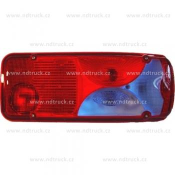 Svítilna skupinová MAN, DAF s bočním konektorem, pravá, 40253012, modrá výseč, světlo zadní, náhrada, sdružená