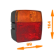 Svítilna skupinová 3-dílná kostka, 104x99, 6WAKC110ASTN, LT4.100, vozík, sdružená, s SPZ