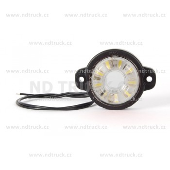 Svítilna obrysová LED, W24W/519, bílá, 12/24V  